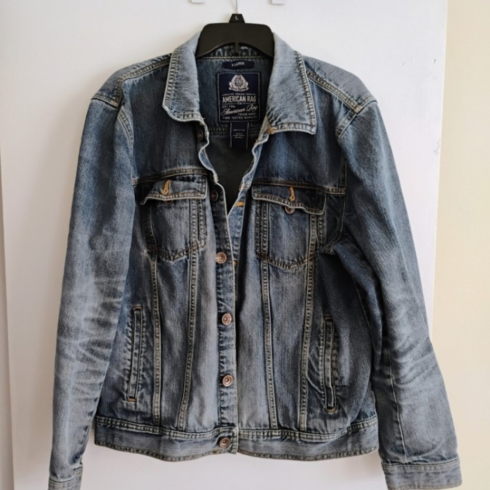 American Eagle Outfitters Men's Blue Denim Jacket XL